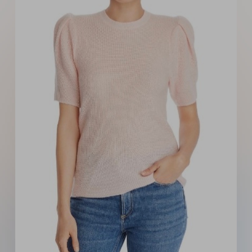 Minnie Rose cashmere light pink sweater